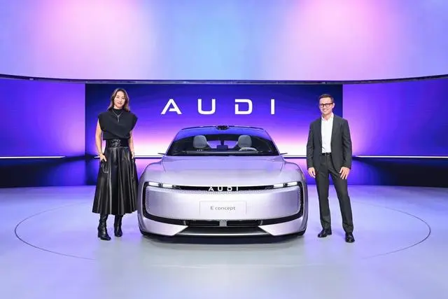 奥迪新品牌AUDI携首款AUDIE概念车及品牌代言人郑钦文惊艳亮相2024广州车展